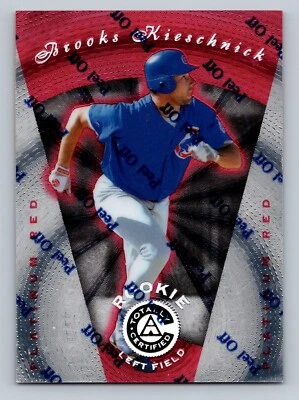 BROOKS KIESCHNICK 1997 PINNACLE RC #118 PLATINUM RED SP 397/3999 CHICAGO CUBS - Image 1 of 2