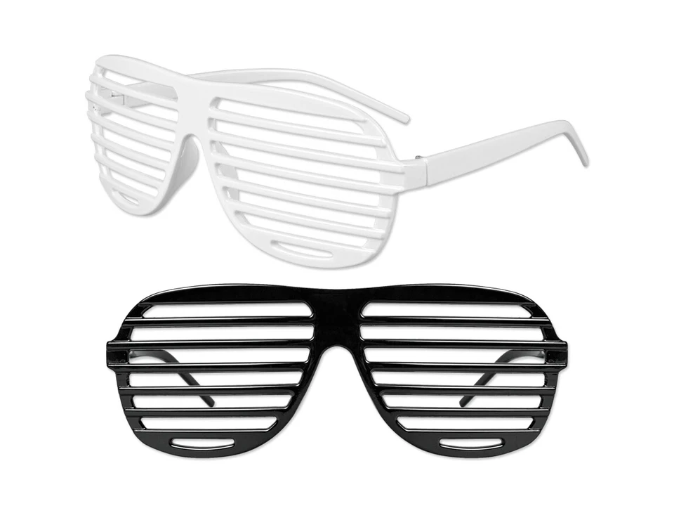 Slotted Sunglasses Black/White Shades (dozen mixed) - Image 1 of 1