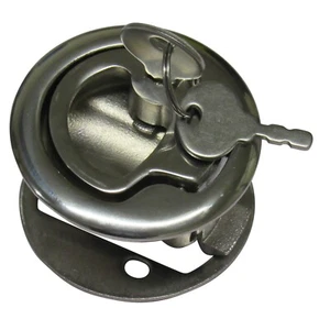 Flush Mount Lifting Ring Pull Handle 61MM (Stainless Steel Locking Door Catch) - Picture 1 of 12