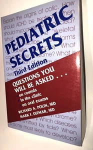 Pediatric Secrets 3rd Edition Questions For Medical Exam By Polen, Ditmar M.D PB - Picture 1 of 12