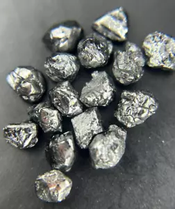 Diamante negro natural de 4,58 quilates, diamante en bruto suelto, diamante ú... - Imagen 1 de 7