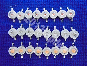 10 50 100 pcs 1W 3W High Power Yellow/Pink/UV LED Bulb Lamp Light - Picture 1 of 2