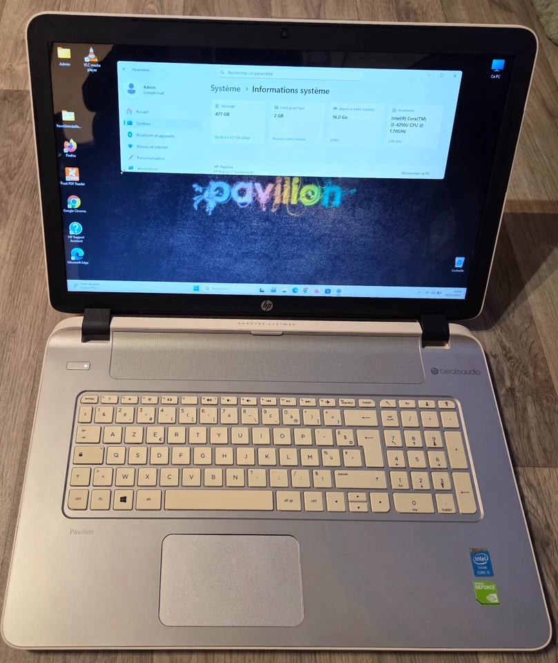 HP Pavilion 17 Intel Core i5 - Ram 16Go SSD 500Go - Windows 11 & Office 2021 Pro - Photo 1/1