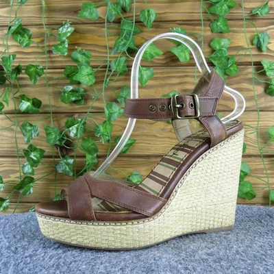 Splendid Women  Ankle Strap Brown Leather Pump 9 Medium Gently Used 2025 - Image 1 of 4