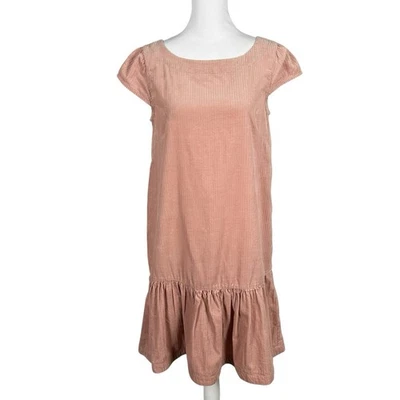 Vestido Anthropologie Maeve 0 Tessa Rosa Pana Volantes Cintura Caída Foto 1 de 4