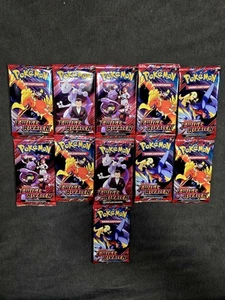 11 X Pokémon Boosterpack Karmesin & Purpur - Ewige Rivalen DE FACTORY SEALED NEW - Bild 1 von 1