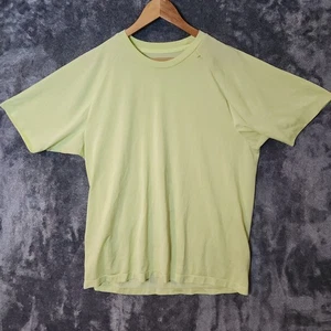 Uniqlo T-Shirt Uomo Manica Corta Girocollo Asciugatura Rapida Attiva Giallo Neon XL - Foto 1 di 9