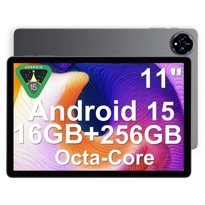 11.1" WIFI Tablet Android 15 HD+ 256GB Tablet Pad Octa-Core Netflix Dual Camera - Image 1 of 4