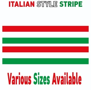 IT2.1 Italian Racing Bonnet stripe 2x2.1m (2100mm) Long laminated various widths - Picture 1 of 19