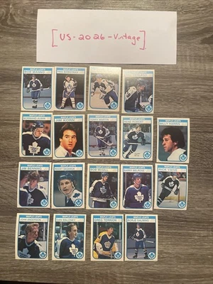 1982 O-Pee -Chee OPC TORONTO MAPLE LEAFS 18 Card Team Lot - Image 1 of 4