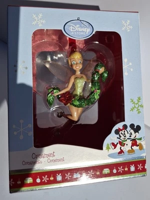 Disney Store - Adorno de árbol de Navidad Tinker Bell - Guirnalda de muérdago Nuevo en caja Foto 1 de 4