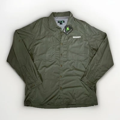 Camisa Eastern Mountain Sports para hombre excursión manga larga verde selva tropical XL Foto 1 de 4