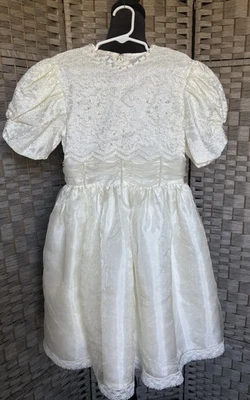 Винтажное шифоновое платье для девочек Panchen Kids со стразами детализация - Изображение 1 из 4