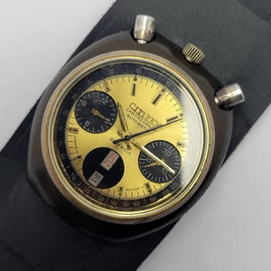 Citizen Bullhead 67-9043 Vintage Men's Chronograph Automatic Watch 8110A Japan - Picture 1 of 15