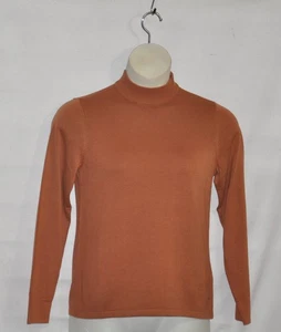 Joan Rivers Langarm Mock Rollkragen Pullover Gr. S Toffee - Bild 1 von 2