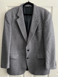 GEOFFREY BEENE Mens Vintage Tweed Sport Coat Blazer Jacket 44R College Professor - Picture 1 of 12
