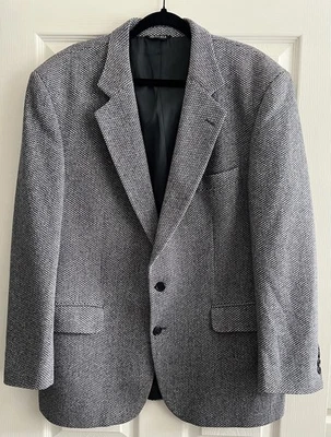 Abrigo Blazer Chaqueta 44R College Professor GEOFFREY BEENE Para Hombres De Colección Tweed Deportivo Foto 1 de 4