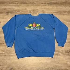 Vintage 80s Potential Millionaire Donald Trump Casino Resort SweatShirt Size M - Bild 1 von 7