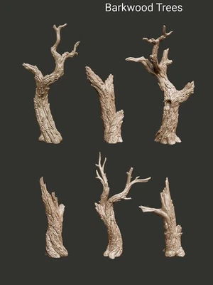 Epic Basing Trees Resin Set for Dioramas Miniatures Wargaming Terrain Scenery