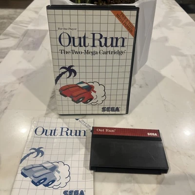 Out Run Sega Master System Retro Video Game Racing Complete - Image 1 of 3