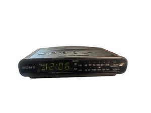 Sony Dream Machine ICF-C430 Digital Dual Alarm FM/AM Clock Radio Wood Tested - Picture 1 of 3