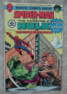 SPIDER-MAN UND HULK - JONES STORE GIVE-AWAY, CHAOS IN KANSAS CITY, FN++, S.LEE - Bild 1 von 2