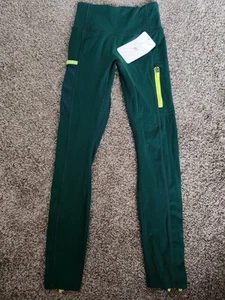Fabletics Trinity High Waisted Utility Green Leggings Womens XS NWT - Picture 1 of 4