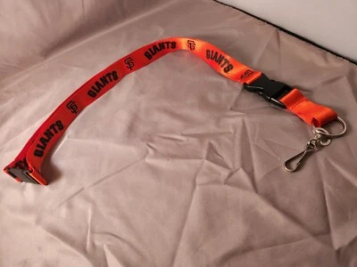San Francisco Giants MLB Licensed Break Away Lanyard Orange W/ Black Lettering - Image 1 of 3