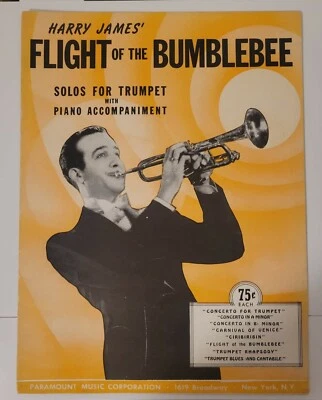 Harry James Trumpet Solo & piano Flight of the Bumblebee Rimsky-Korsakoff 1940 Foto 1 de 3