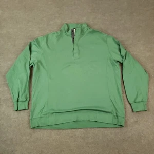 Tiger Woods Collection Sweatshirt Mens XL Green Long Sleeves 1/4 Snap Golf - Picture 1 of 8