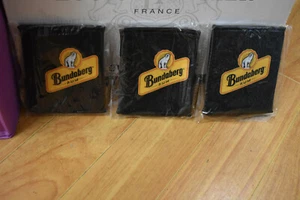 Bundaberg Rum Bear 3 Logo Stubbie Coolers x 3 New Mint Huzzah Old School Coolers - Picture 1 of 1