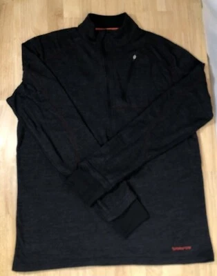 Мужской пуловер Terramar Climasense на молнии 1/2 термобелье с длинным рукавом черный L - Изображение 1 из 4