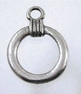 1 conectores de bucle de peltre envejecido 16x21 mm como soporte para gafas o soporte para insignia * - Imagen 1 de 2