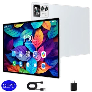 10.1 Inch Android 14 Tablet PC 12GB RAM 256GB Octa-Core 5G Wi-Fi Tablets 8000mAh - Picture 1 of 12
