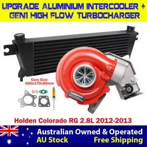 High Flow Turbo+80mm Intercooler For Holden Colorado RG 2.8L 2012-2013 - Imagen 1 de 11