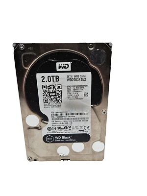 Western Digital Black (WD) 2TB 3.5" SATA Drive (WD2003FZEX) Wiped/Tested/Healthy - Image 1 of 2