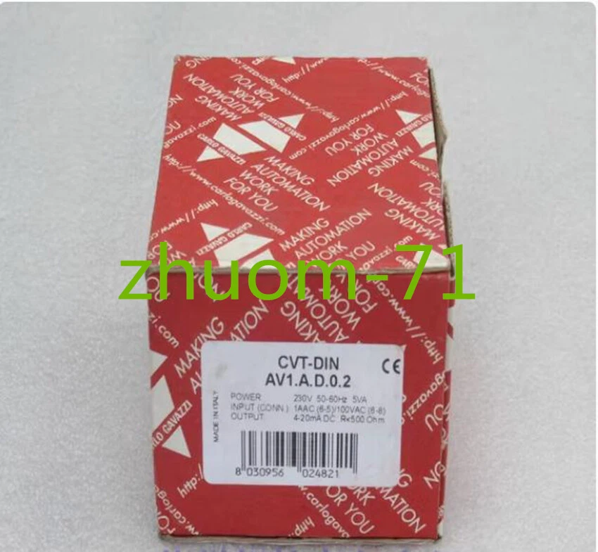 1PC CARLO GAVAZZI transmitter CVT-DIN AV1. A.D. 0.2 - Image 1 of 1