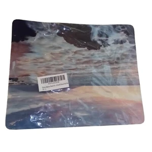 Hawaiian Wailea Makena Beach Waves Clouds Scenic Computer Mouse Pad Mat - Picture 1 of 2