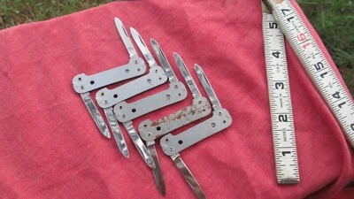 VTG LOT (5) COLONIAL PROV RI USA Small 'Swiss Army Style' BLANKS - Add Handles - Image 1 of 4