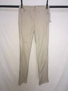 George Girls' School Uniform Stretch skinny Pant Khaki Size option Button closer - Picture 1 of 4