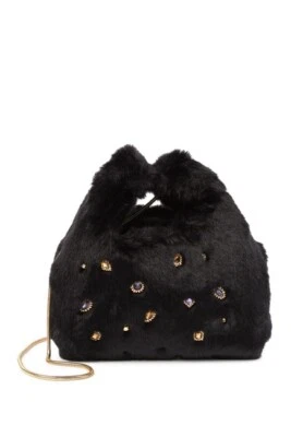 NUEVO Bolso de Mano Bolso Shopper Negro Sam Edelman Jessamy Piel Sintética Joyas  Foto 1 de 4