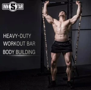 38" Innstar Stahl abnehmbare Widerstand Fitness Bar maximale Belastung 800 Pfund Training Fitnessstudio - Bild 1 von 7