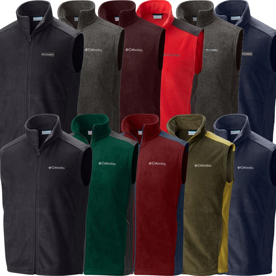 Nuevo chaleco polar con cremallera completa Columbia "Steens Mountain" para hombre  Foto 1 de 1