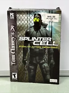 Tom Clancy's Splinter Cell 1 Big Box PC Game 2002 Ubisoft Complete 3 CD-Rom - Picture 1 of 8