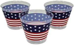 Vasos de plástico patriótico de 9 oz - Imagen 1 de 3