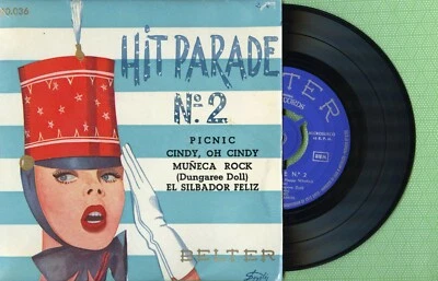 ART MALVIN, ELLIE RUSSELL / Hit Parade 2 / BELTER 50.036 Spain 1956 EP VG+ Foto 1 de 4