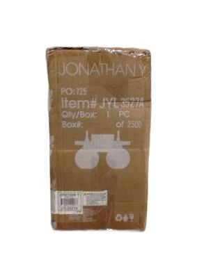 JONATHAN Y Marais 14.5 in. 2-Light Iron/Glass Rustic Vintage LED Vanity Light - Image 1 of 2