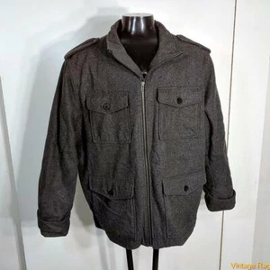 GAP Wolljacke Mantel Herren Größe XXL 2XL isoliert gefüttert Reißverschluss - Bild 1 von 8