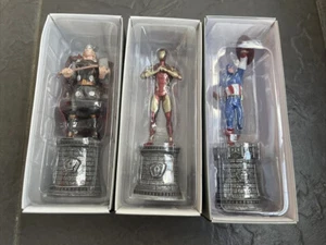 marvel eaglemoss chess collection Thor, Iron Man And Captain America Figures - Picture 1 of 5