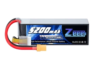 Zeee 5200mAh Lipo Akku 22,2V 50C f. RC Hubschrauber Auto Boot LKW Buggy Flugzeug - Bild 1 von 8